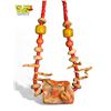 Image 2 : Early Natural Coral Necklace With Red Beads From India, Red & Yellow Trade Beads / Burial Beads From