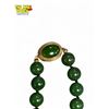 Image 2 : Vintage Jade Beaded Necklace With 14k Gold Clasp