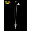 Image 2 : Stunning 18k White Gold Natural Diamond Cross Pendant With $9500 Appraisal