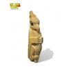 Image 2 : Remarkable Vintage First Nations NE Signed Bone Carving Eagle Holding Seal With Abalone Details + St