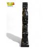 Image 2 : Vintage First Nations Glen Pollard Haida Signed "Raven, Salmon, Bear" Argillite Totem Pole With Inla