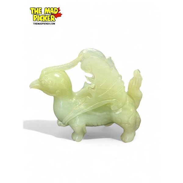 Vintage Chinese Jade Winged Avian Bird