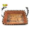 Image 3 : Vintage French Woven Rope Nail Basket With Chain Link Handle