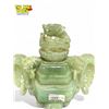 Image 2 : High Retail Value Vintage Chinese Jade Incense Burner With Dragon Details