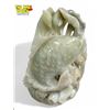 Image 2 : Vintage Chinese Jade Koi Fish Statue