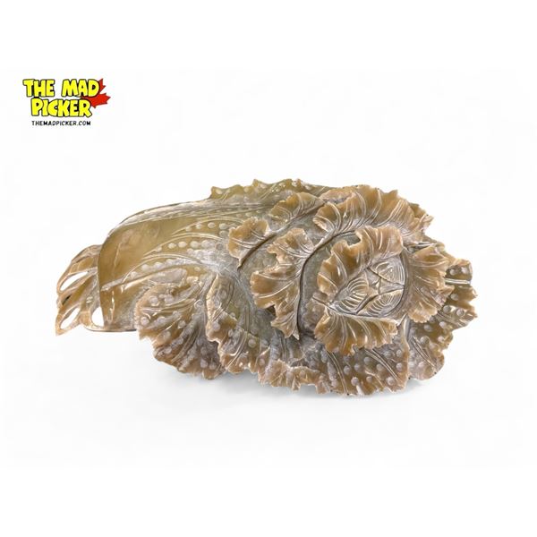 Vintage Chinese Brown Jade Cabbage