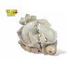 Image 2 : Vintage Chinese Jade Koi Fish Statue