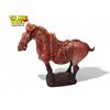 Image 1 : Vintage Chinese Red / White Jade Horse Figurine