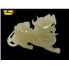 Image 2 : Vintage Chinese White Jade Foo Dog Figurine
