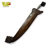 Image 3 : Philippine Moro Barong Sword High Status Blade, Pattern Welded & Wooden Sheath