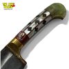 Image 2 : Circa 1850 Indo-Persian Kanjar - Wootz Blade, Initials Set in Gold With Small Rubies
