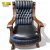 Image 1 : Rare Local Find - Antique Matthey Begbie (BC's Hanging Judge) Personal Chair With Lion Face / Claw F