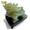 Image 1 : Vintage Chinese Jade Mythical Turtle Dragon Figurine With Stand
