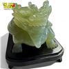 Image 2 : Vintage Chinese Jade Mythical Turtle Dragon Figurine With Stand