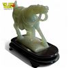 Image 2 : Vintage Chinese Jade Horse Figurine With Stand