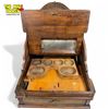 Image 3 : Antique Cashier & Cash Register Co. Made In Los Angeles Register With Great Topper & Bar Details