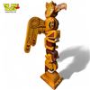 Image 2 : Vintage First Nations Hand Carved/Painted Totem Pole