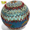 Image 1 : Vintage First Nations Nootka Hand Beaded Over Glass Fishing Float