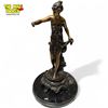 Image 1 : Vintage Moreau Signed & Numbered 10/15 Bronze Woman On Marble Base