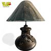 Image 2 : Vintage Chinese Cast Metal Dragon Themed Table Lamp
