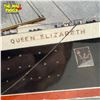 Image 2 : Vintage Original C.J. Ashford Signed Watercolour Painting Of The Queen Elizabeth Ship