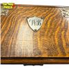 Image 3 : Incredible Antique Quatersawn Oak Table Top Desk Organizer With Flip Top Mechanism When Drawer Is Pu