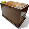 Image 8 : Incredible Antique Quatersawn Oak Table Top Desk Organizer With Flip Top Mechanism When Drawer Is Pu