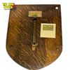 Image 2 : Antique Deagan Quality Wall Hanging Bell On Oak Plaque