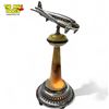 Image 3 : Vintage Art Deco Chrome Airplane Table Top Light With Quartz Details