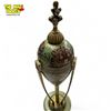 Image 2 : Vintage Enamelled Faberge Egg Style Lighter On Quartz Base Made In Usa
