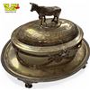 Image 2 : Vintage JD & S EP Bull Lidded Single Handled Butter Bell Dish