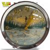 Image 2 : Vintage Smith Alarm Fisherman Themed Table Clock Made In Great Britain