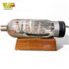 Image 1 : Vintage Wooden Ship In A Bottle (Radio Tube) On Wooden Base