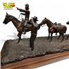 Image 2 : Vintage E.E. Keikka Signed 1931 Bronze "Glassing The North Slope" 1910-1941