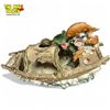Image 2 : Vintage Highly Detailed Chinese Boat With Koi Fish Ceramic Table Lamp