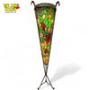Image 2 : Incredible Detailed Stain Glass Grape Design Floor Lamps On Rod Iron Base