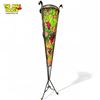 Image 2 : Incredible Detailed Stain Glass Grape Design Floor Lamps On Rod Iron Base
