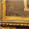 Image 2 : Antique R. Luzahro Signed Original Oil On Canvas Painting - Barn Scene, Kids With Cats Scene