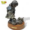 Image 2 : Vintage M. Gregiano Signed & Numbered 126/145 Bronze With Blue Colouring "No, No, Puppy"