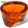 Image 1 : Vintage Viking Glass Orange/Red Ashtray