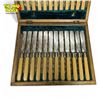 Image 2 : Vintage FC English Silver (Lion Marked) Wrapped French Ivory Handled Cutlery Set In Original Case