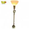 Image 1 : Rare French Torchiere Lamp With Bronze & Marble