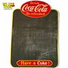 Image 1 : Vintage Tin Coca Cola Chalkboard Advertising Sign