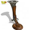 Image 2 : Vintage Metal And Carved Wood Blunderbuss Ashtray, With Removable Ashtray