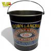 Image 1 : Vintage Crown & Anchor Pure White Lead Pail