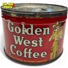 Image 1 : Vintage Golden West 1 Lb Coffee Tin