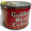 Image 3 : Vintage Golden West 1 Lb Coffee Tin