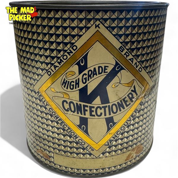 Vintage Diamond Brand High Grade Confectionery Tin, Vancouver B.C