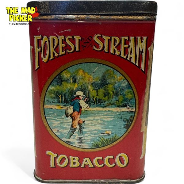 Vintage Forest & Stream Pocket Tobacco Tin