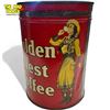 Image 2 : Vintage 2 Lb Golden West Coffee Tin